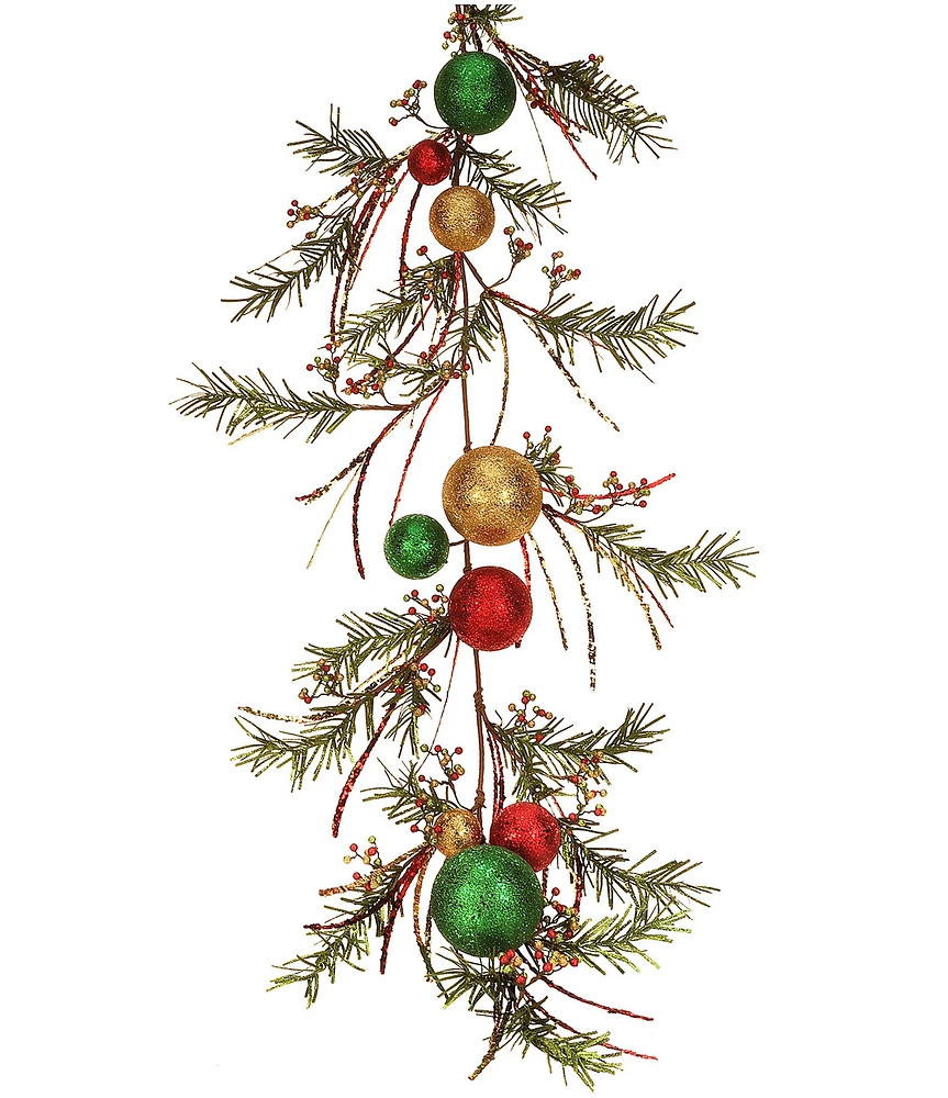 Mark Roberts Holiday Collection Grand Deco Ball Garland, Set of 2