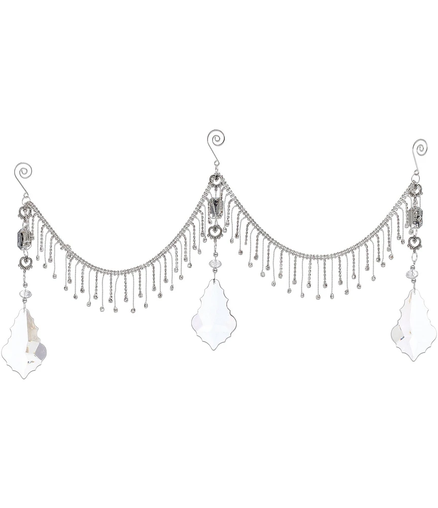 Mark Roberts Holiday Collection Hanging Crystal Decor Swag, Set of 2