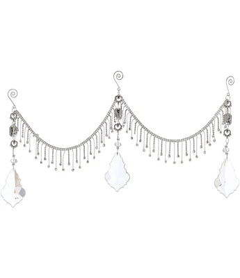 Mark Roberts Holiday Collection Hanging Crystal Decor Swag, Set of 2