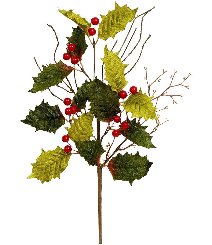 Mark Roberts Holiday Collection Holly Berry Spray Pick, Set of 12