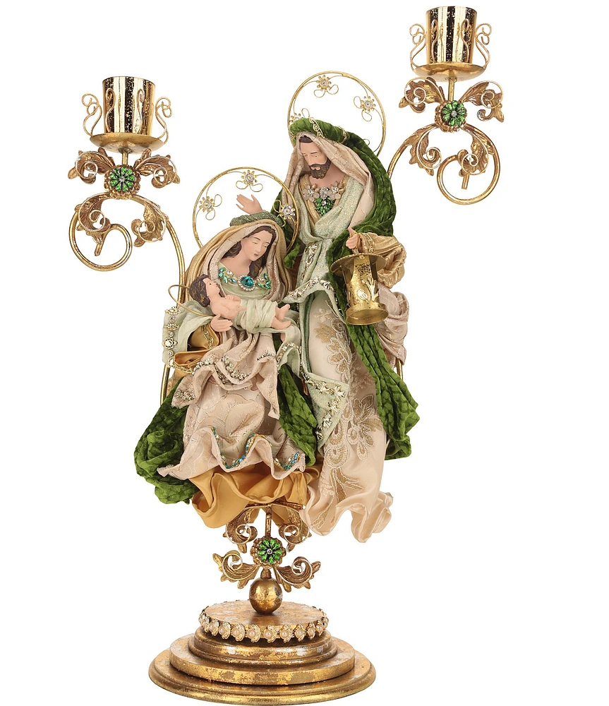 Mark Roberts Holiday Collection Holy Family on Pedestal Figurine