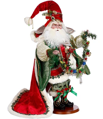 Mark Roberts Holiday Collection Jewels and Gem Santa Wood Stand Figurine