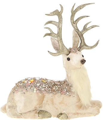 Mark Roberts Holiday Collection Laying Jeweled Deer Decor