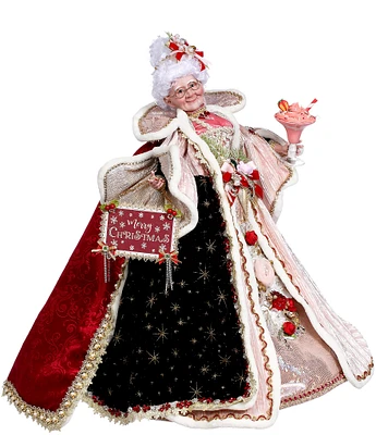 Mark Roberts Holiday Collection Mrs. Claus Fashion Wood Stand Figurine