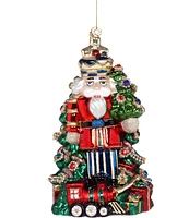 Mark Roberts Holiday Collection Red and Jeweled Nutcracker Glass Ornament