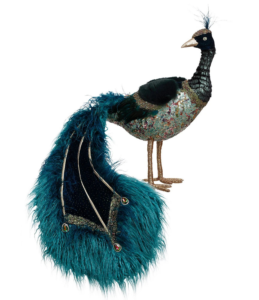 Mark Roberts Holiday Collection Regal Peacock Figurine, 22#double;