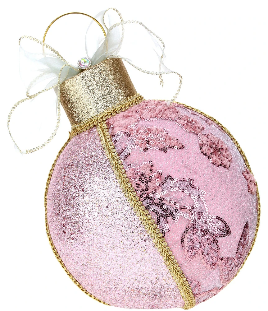 Mark Roberts Holiday Collection Ribboned Sequined Tabletop Ornament