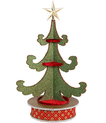 Mark Roberts Holiday Collection Rotating Christmas Tree with Base