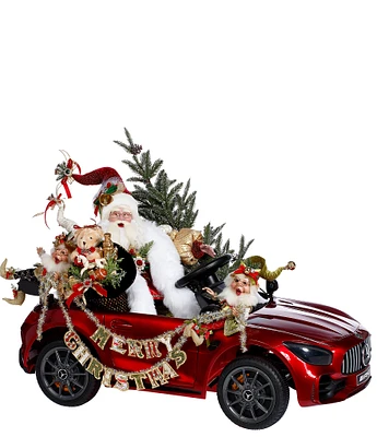 Mark Roberts Holiday Collection Santa's Hot Rod Tabletop Decor