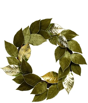 Mark Roberts Holiday Collection Shiny Magnolia Leaf Wreath, 16#double;