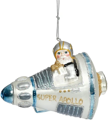 Mark Roberts Holiday Collection Super Apollo Glass Ornament, Set of 6