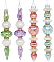 Mark Roberts Holiday Collection Swirl Slim Finial Ornament, Set of 12