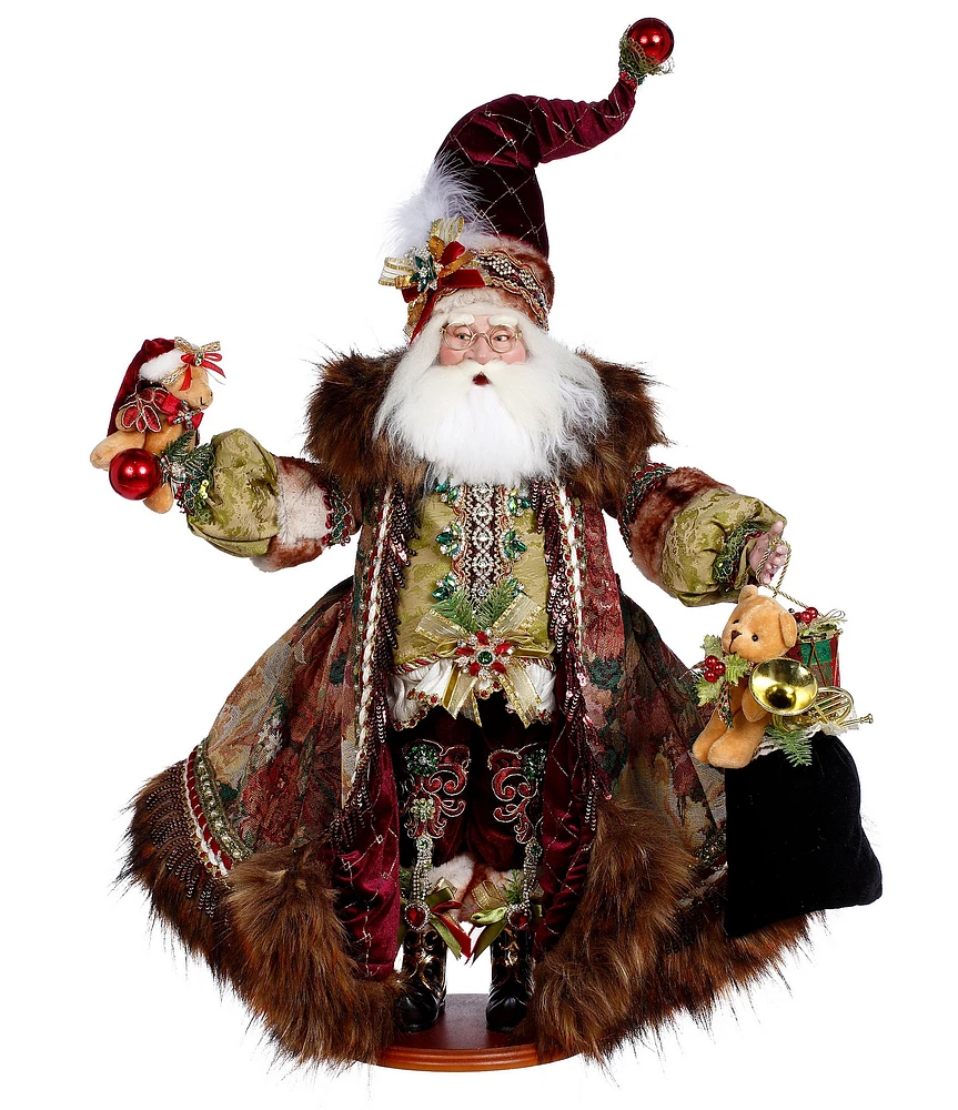 Mark Roberts Holiday Collection Teddy Bear Santa Wood Stand Figurine