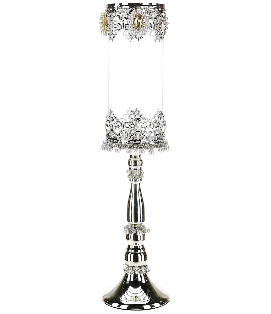 Mark Roberts Jeweled Hurricane Pillar holder, Large - 21 Inches