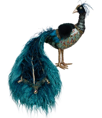 Mark Roberts Holiday Collection Regal Peacock Figurine, 14#double;