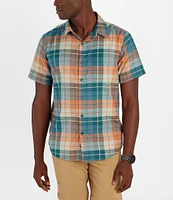 Marmot Aerobora Plaid Short Sleeve Woven Shirt