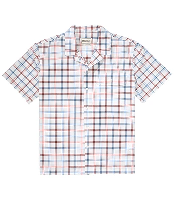 Marmot AirExchange SolarShield Camp Novelty Windowpane Short Sleeve Woven Camp Shirt