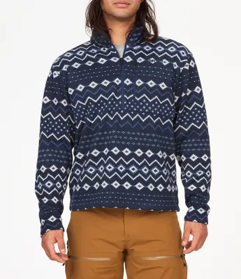 Marmot Heavyweight Drop Line Printed Half-Zip Pullover