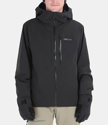 Marmot Long Sleeve Refuge Solid Hooded Ski Jacket