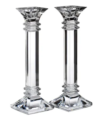 Marquis by Waterford Crystal #double;Treviso#double; Candlestick Pair