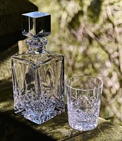 Marquis by Waterford Markham Crystalline Square Decanter & Double Old Fashioned Bar Set