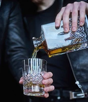 Marquis by Waterford Markham Crystalline Square Decanter & Double Old Fashioned Bar Set