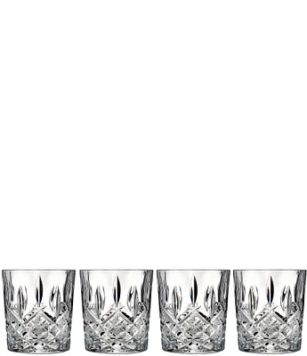 Marquis by Waterford Markham 4-Piece Traditional Crystal Double Old Fashioned Glass Set