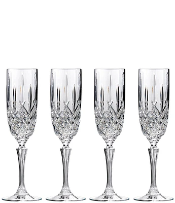 Marquis by Waterford Markham 4-Piece Traditional Crystal Flute Set