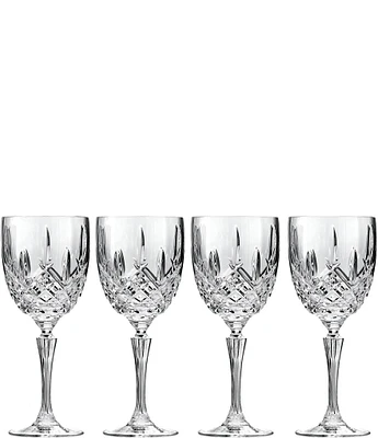 Marquis by Waterford Markham 4-Piece Goblet Traditional Crystal Wine Glass Set