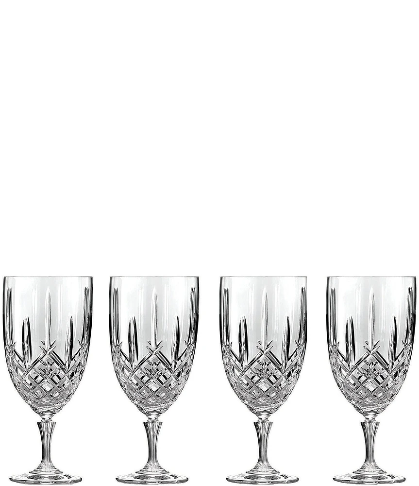 Marquis by Waterford Markham 4-Piece Traditional Crystal Iced Beverage Glass Set