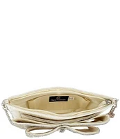 Mary Frances Fancy Bow Beaded Crossbody Clutch