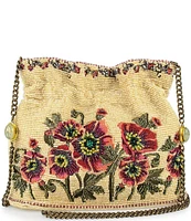 Mary Frances In the Wild Beaded Crossbody Bucket Bag