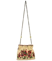 Mary Frances In the Wild Beaded Crossbody Bucket Bag