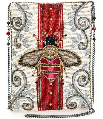 Mary Frances Royal Bee Mini Beaded Crossbody Bag