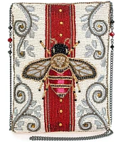 Mary Frances Royal Bee Mini Beaded Crossbody Bag