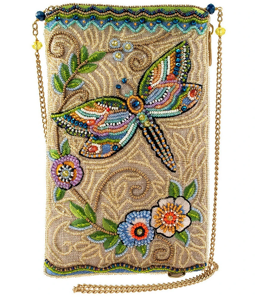 Mary Frances Soaring Spirit Crossbody Beaded Phone Bag