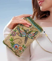 Mary Frances Soaring Spirit Crossbody Beaded Phone Bag