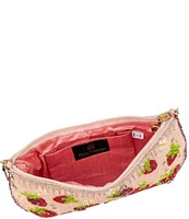 Mary Frances Strawberry Fields Beaded Crossbody Bag