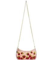 Mary Frances Strawberry Fields Beaded Crossbody Bag