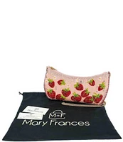 Mary Frances Strawberry Fields Beaded Crossbody Bag