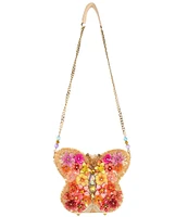 Mary Frances Take Flight Beaded Butterfly Crossbody Bag