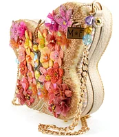 Mary Frances Take Flight Beaded Butterfly Crossbody Bag