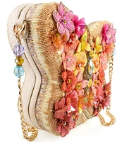 Mary Frances Take Flight Beaded Butterfly Crossbody Bag