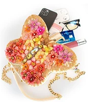 Mary Frances Take Flight Beaded Butterfly Crossbody Bag