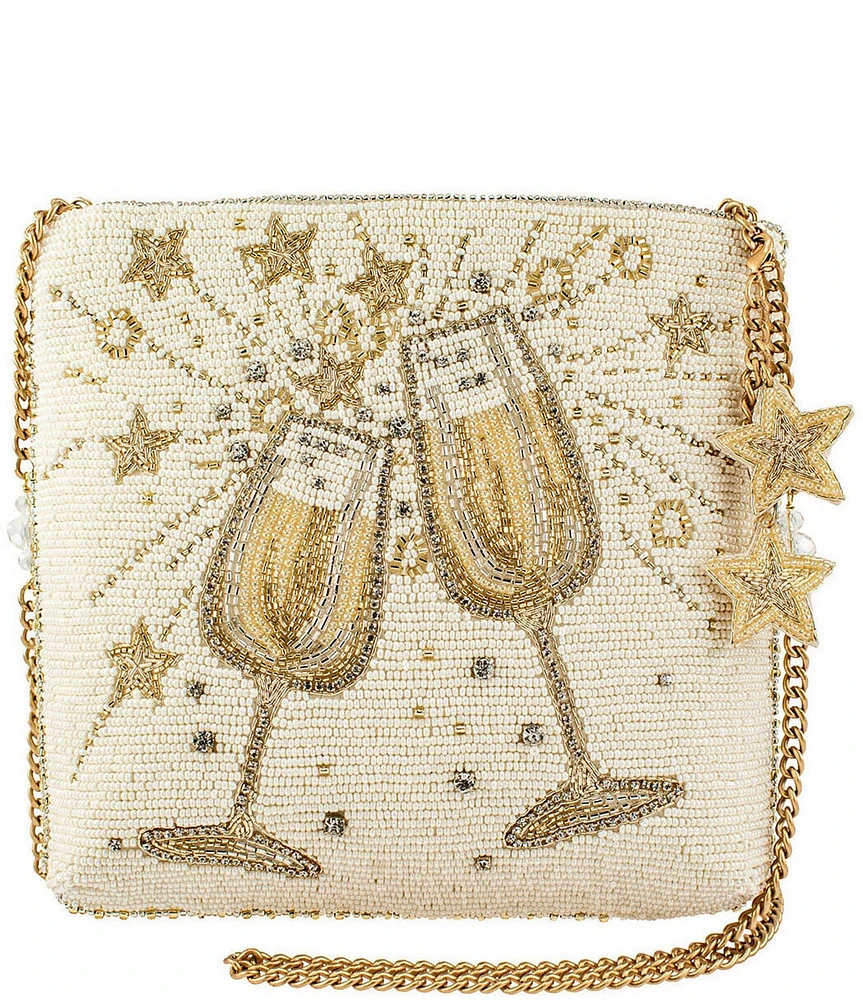 Mary Frances Toast Of The Town Beaded Crossbody Bag