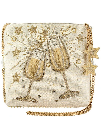 Mary Frances Toast Of The Town Beaded Crossbody Bag