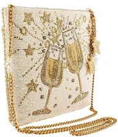 Mary Frances Toast Of The Town Beaded Crossbody Bag