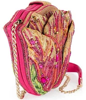 Mary Frances Treasured Tulip Beaded Crossbody Bag