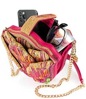 Mary Frances Treasured Tulip Beaded Crossbody Bag