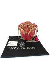 Mary Frances Treasured Tulip Beaded Crossbody Bag